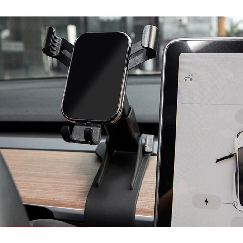 Biltelefonmonteret telefonholder support instrumentbrætholder til tesla model 3 moderat tilbehør til telefonholder
