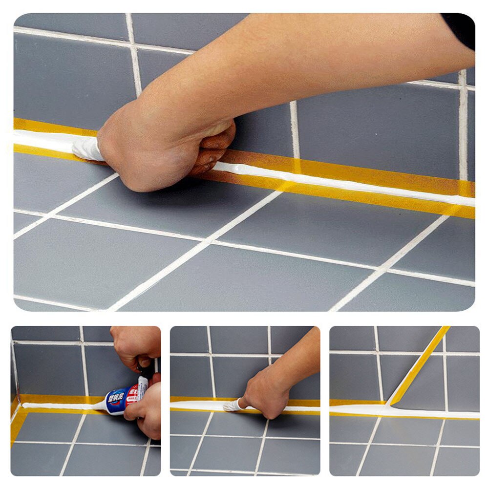 90ml klistra lim tätningsmedel badrum vattentätt kök hem luckor reparationsmedel vägg kakel rengöringsmedel spackel porslin mögelfast