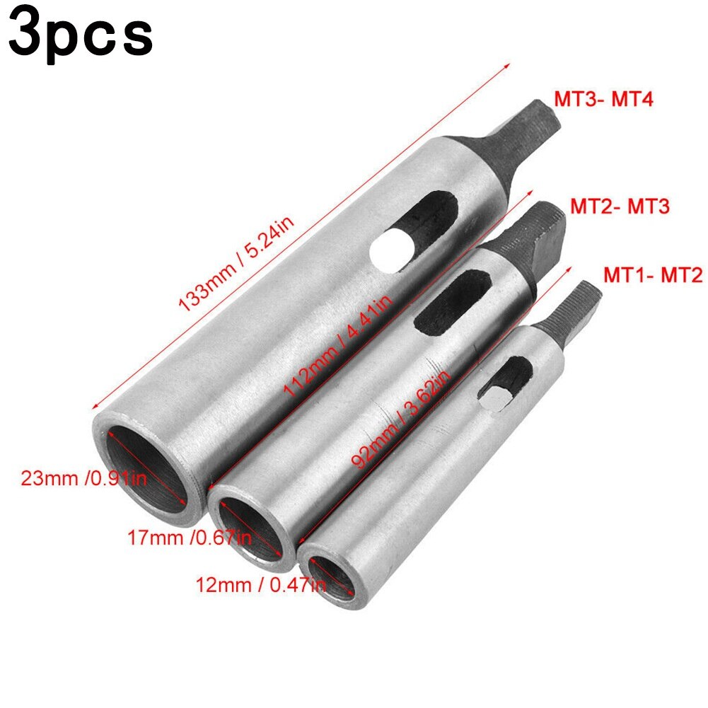 Taper Sleeve Morse Taper Adapter Drill Sleeve For Lathe Milling Hardness 50 HRC