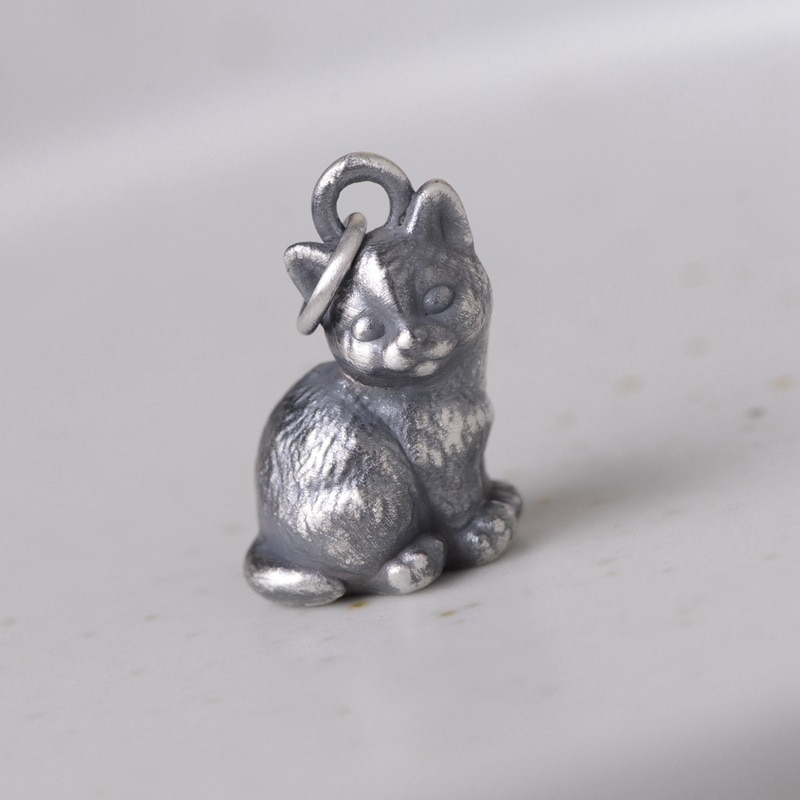 Katze Halskette Anhänger Silber Schmuck Anhänger für Frauen Schmuck 925 Sterling Silber für Frauen Jahrgang Stil