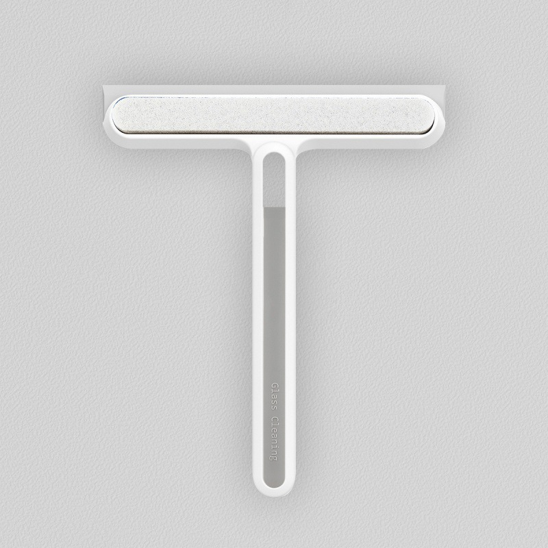 Placa limpiaparabrisas de silicona para coche, limpiador de vidrio, raspador, escobilla de limpieza para parabrisas de coche, ventana, baño y cocina, 1 ud.: Blanco