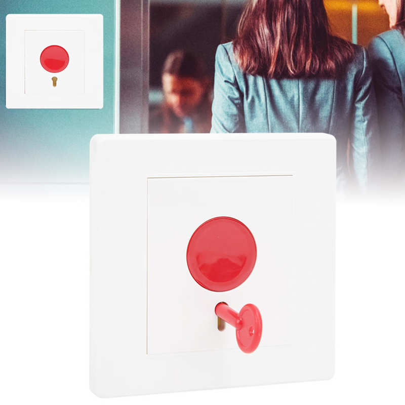 Access Control Door Exit Switch Emergency Alarm Security W/Keys for Hotel Hospital Home