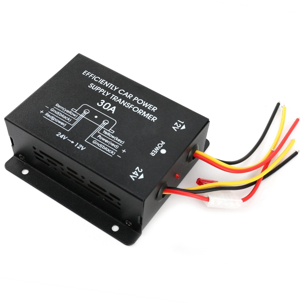 30A Auto Energie liefern Konverter Neue Energie Konverter Schritt Nieder Wandler 24V Zu 12V Stromrichter
