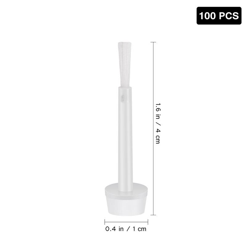 Pinceaux de remplacement pour vernis à ongles liquide, 100 pièces, pinceaux pour tremper le Gel, applicateur, brosses pour Salon de maison, bricolage, outil d&#39;art des ongles
