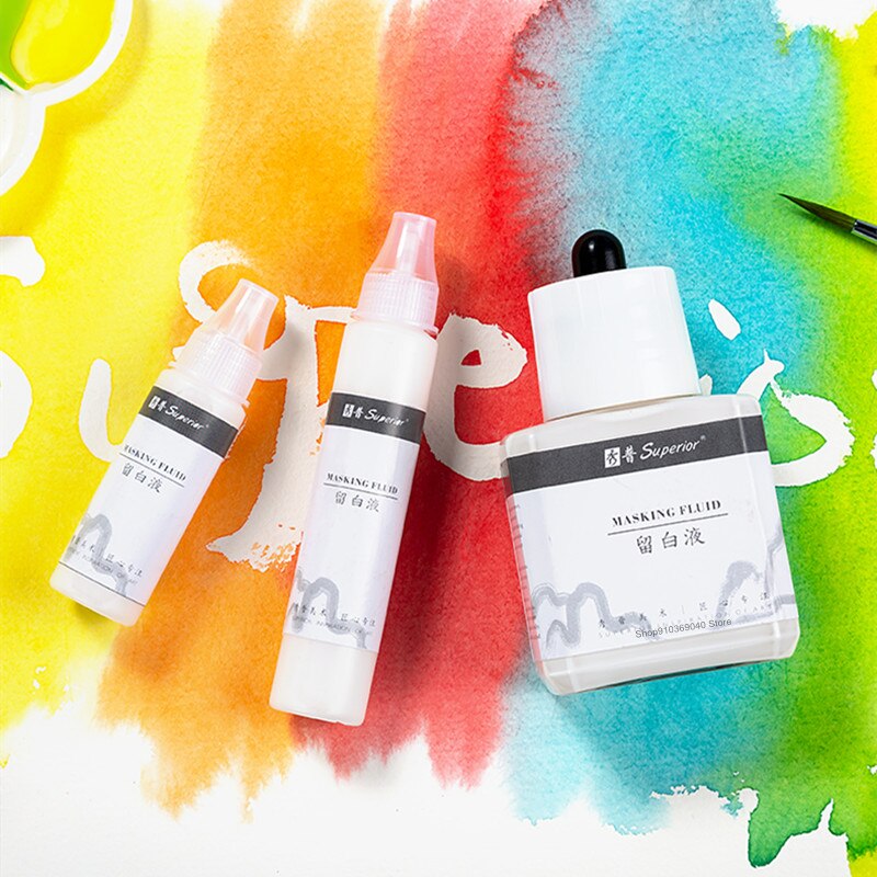 Acuarelas blancas, 15/25/85ml, líquido en blanco, herramientas de arte, pintura, suministros de arte