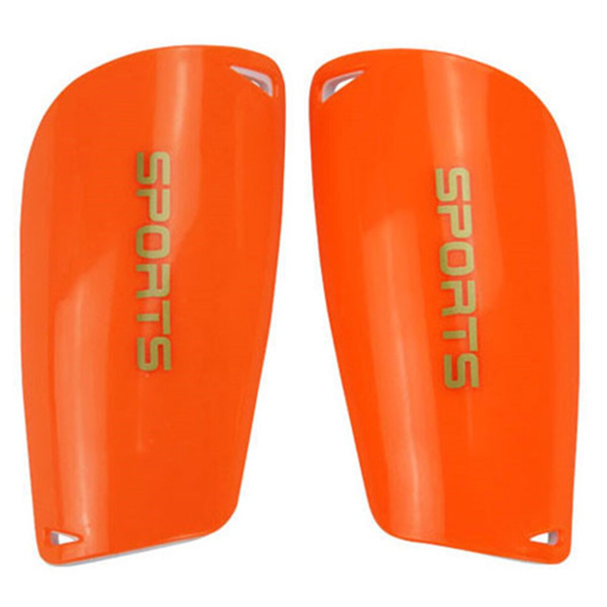 1 Pair Soccer Football Shin Guard Teens Socks Pads Sports Shields Legging Shinguards Sleeves Protective Gear: Orange / Kid