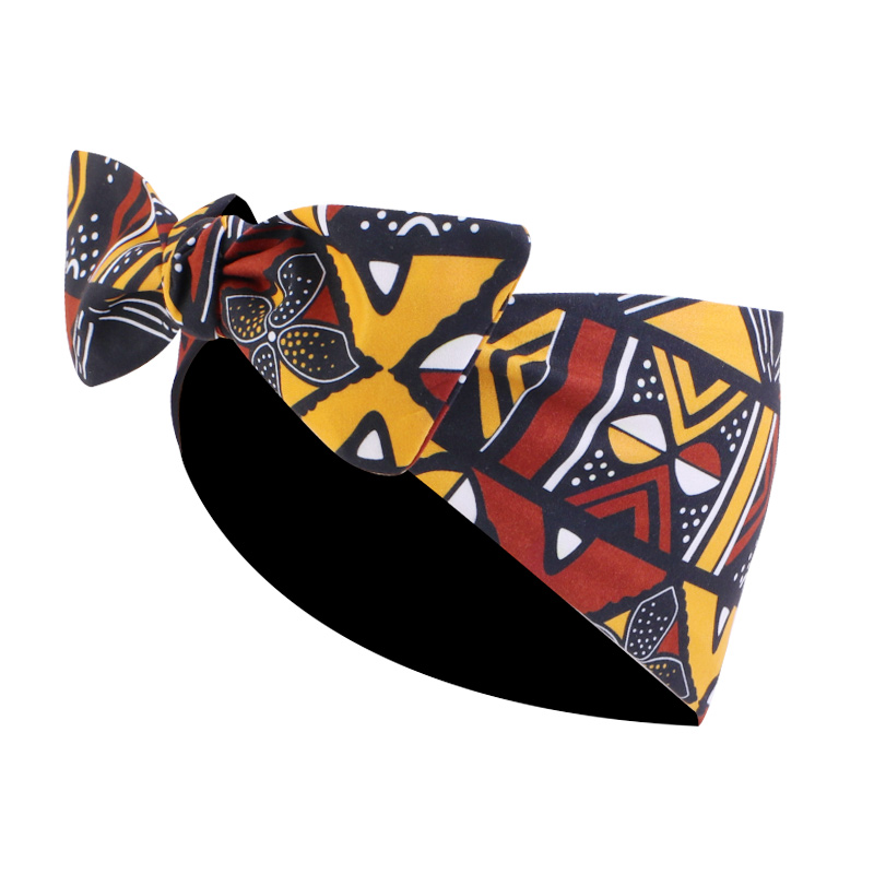 Afrikaanse Gedrukt Twist Hoofdband Vrouwen Sport Elastische Headwrap Haar Sjaal Breed Stretch Haarband Bandana Haaraccessoires: woestijn camouflage