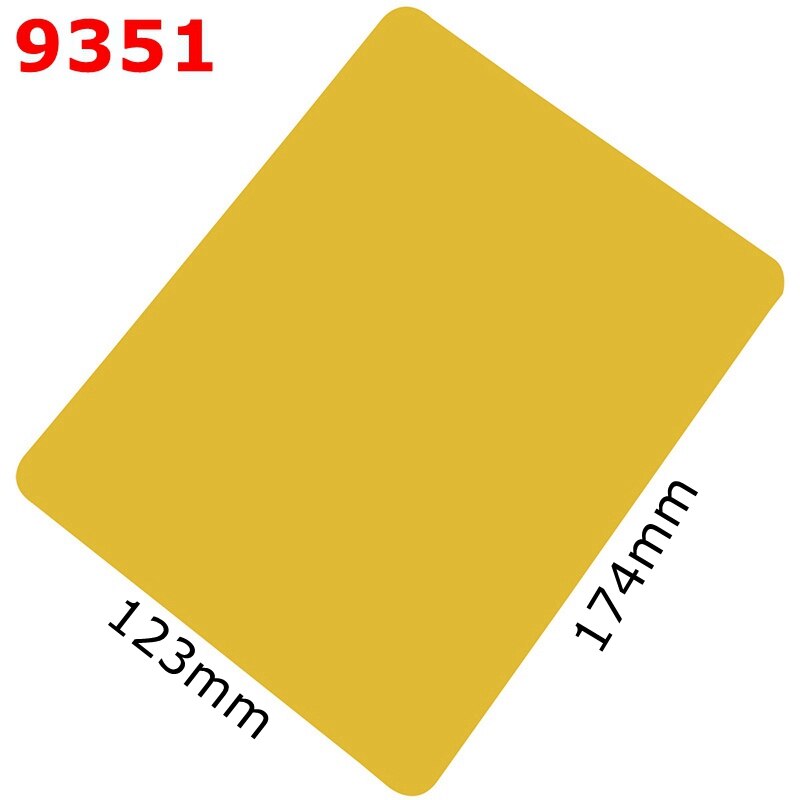 Deli 9531-9534 A5 A5 Writing pad plastic writing board blue red yellow color boards: 174x123mm-Yellow