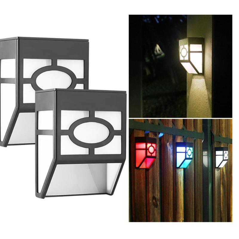 2 led zonne-wandlampen,  ip65 waterdichte bewegingssensoren, verstelbare verlichting met dubbele modus, hek-wandlamp, tuindecoratie