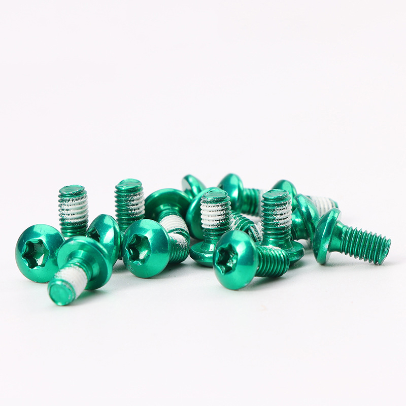 12 stücke Mountainbike Bremsscheibe Schrauben MTB Fahrrad M5x10mm Schrauben Edelstahl T25 Zyklus Fahrrad Bremsscheibe Schrauben schraube: Blau