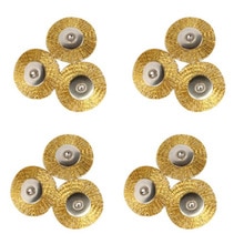 10 Pcs 3.17x22mm Rust Removing Brushes Polish Polishing Brush Rotary Grinder Tool Copper Wire Brushes Metal Brush Brush