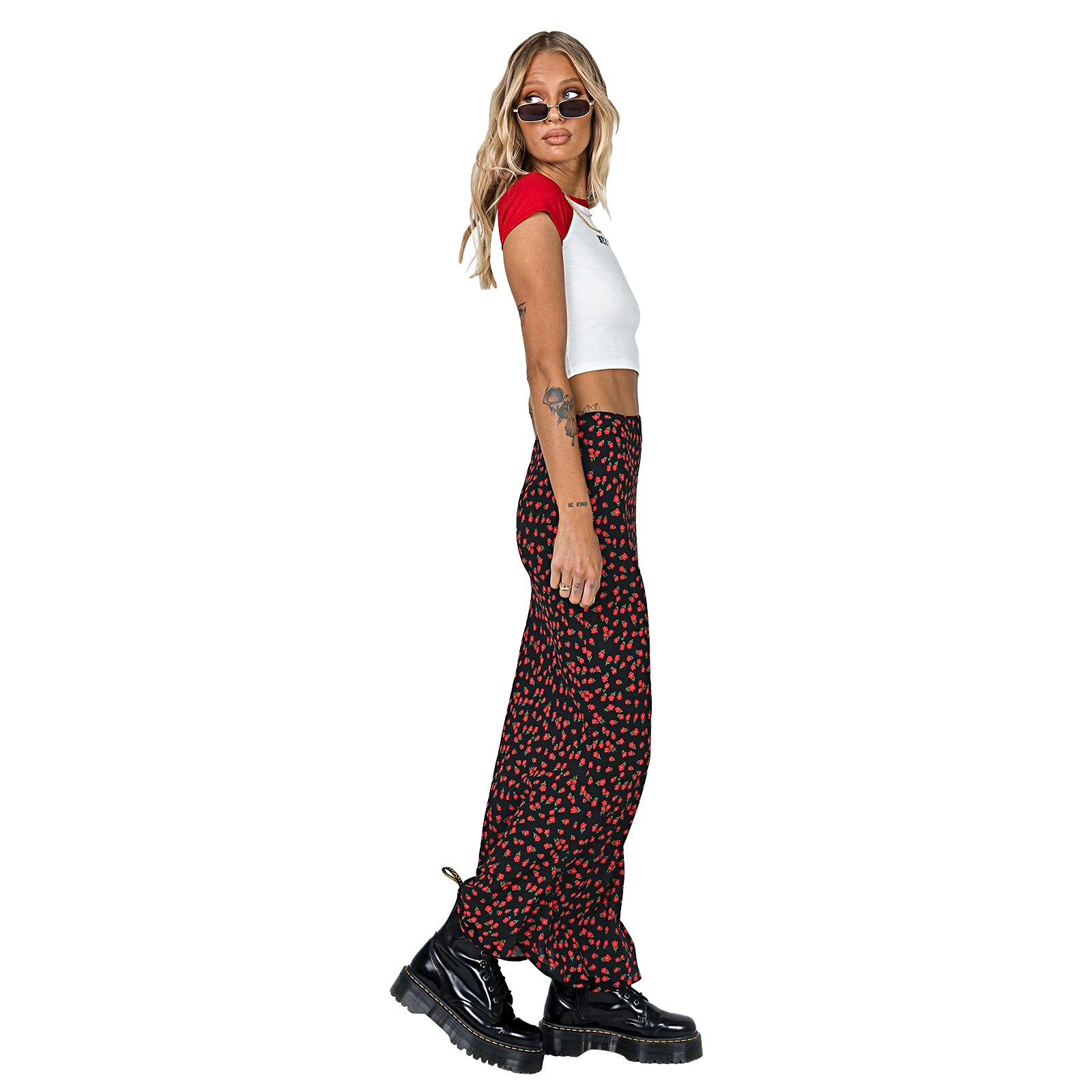 Vintage Women Maxi długa spódnica dla dorosłych z wysokim stanem Zebra-Stripe/kwiatowy nadruk niewidoczna spódnica z falbankami