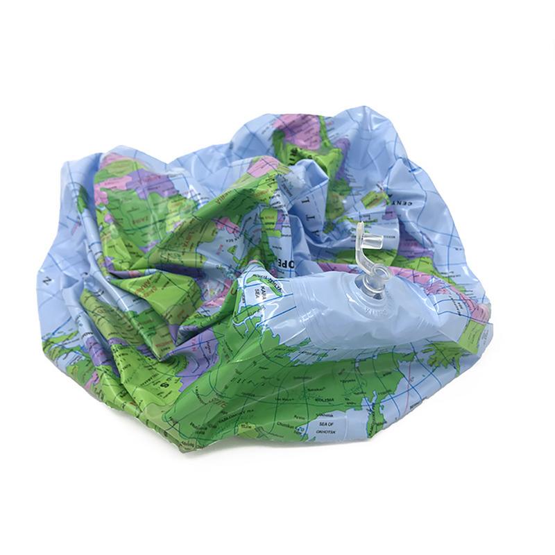 1Pcs Opblaasbare Wereldbol Leren Onderwijs Geografie Speelgoed Kaart Ballon Strand Bal Maat 40Cm