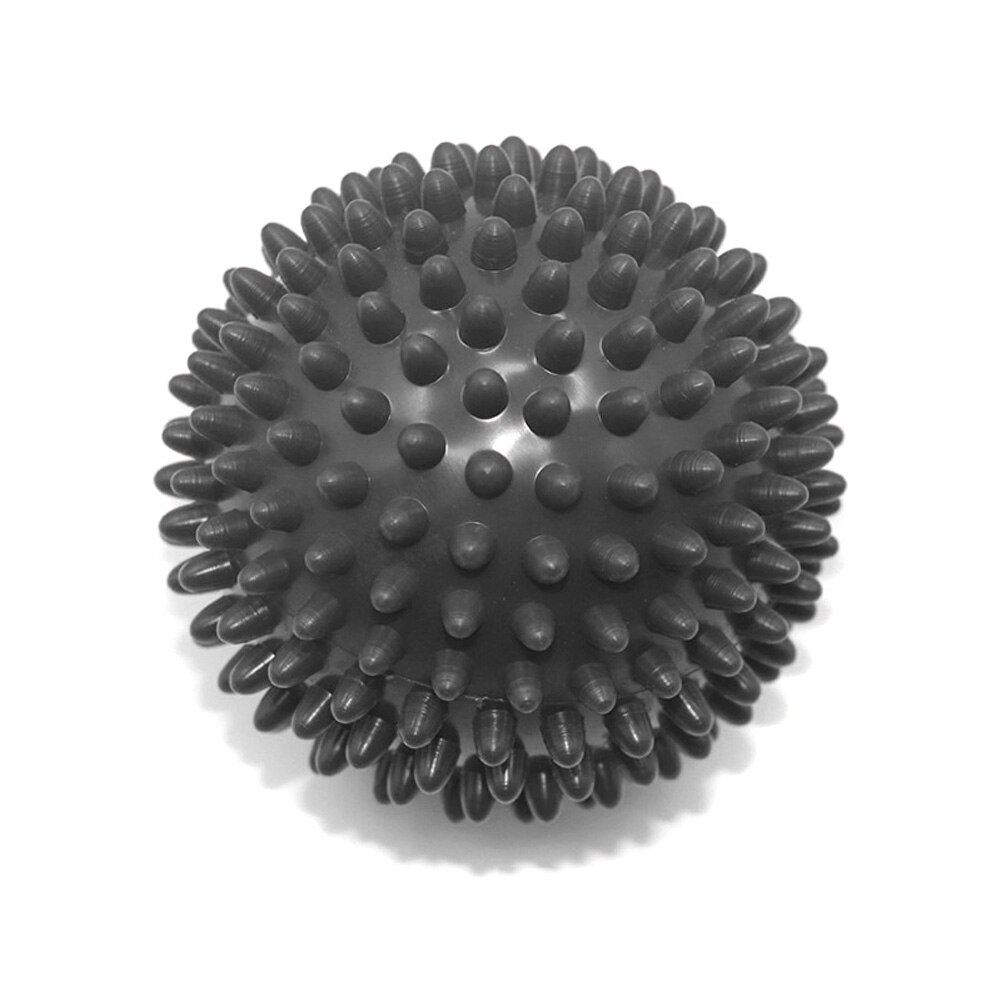 Durable PVC Spiky Massage Ball Trigger Point Sport Massage Ball Roller Pain Relief for Body Yoga Fitness Pilates Muscle Foot: black   9cm