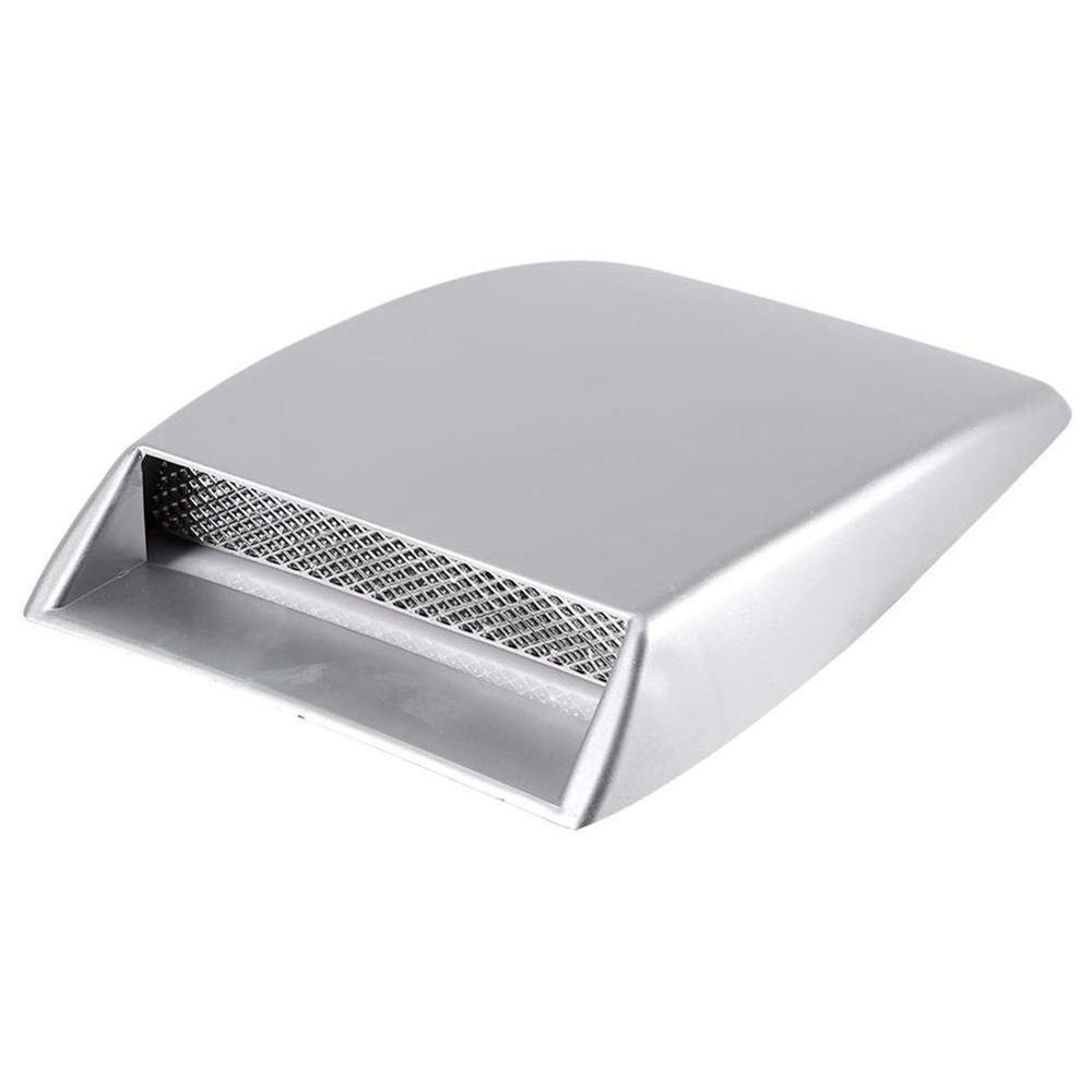 Capota Universal para capó de coche, cubierta decorativa de ventilación de entrada de flujo de aire, decoración para coches: Plata