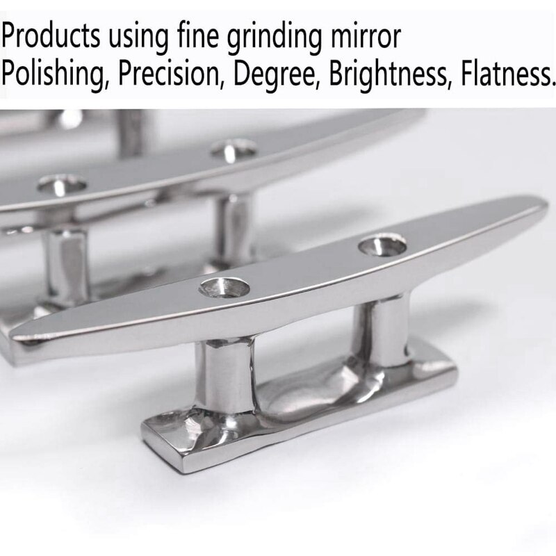 Boat Cleat Open Base Boat Cleat, Dock Cleat All 316 Stainless Steel Boat Mooring Accessories, Include Installation Accessori