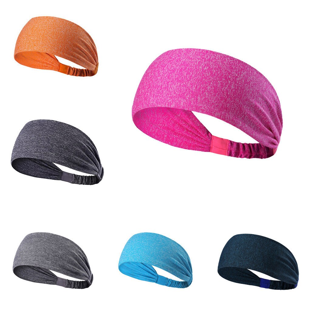 Brede Sport Hoofdband Stretch Elastische Yoga Running Headwrap Haarband Oefening Thuis Gezonde Levensstijl Snelle Levering