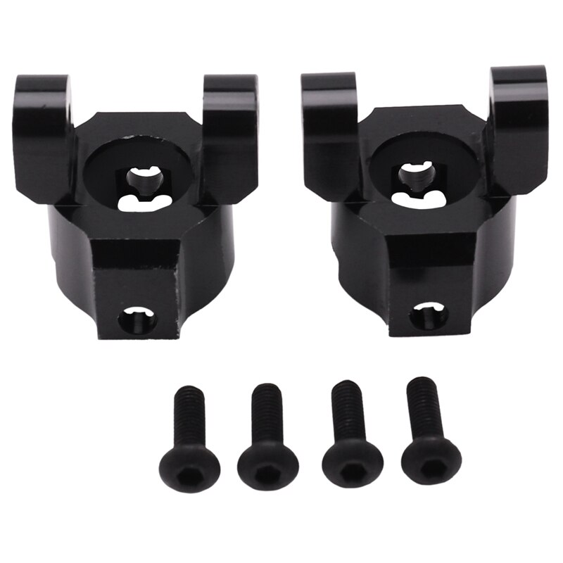 2 stuks legering voor c-naafbeugel asbehuizing eindset voor rc speelgoedauto 1:10 hpi venture fj cruiser: Zwart