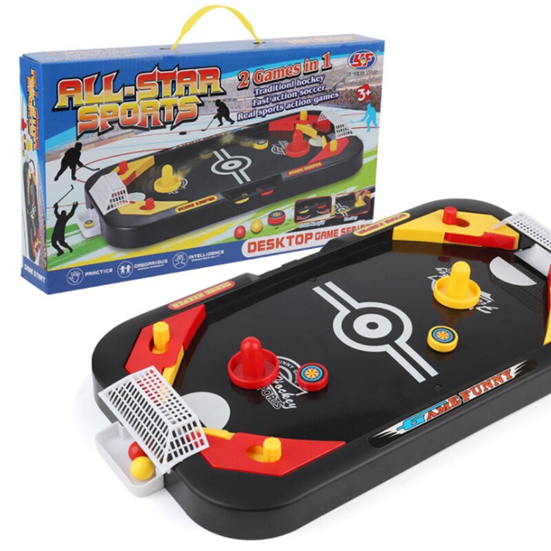 Mini 2in1 FußBall Und Eishockey Schreibtisch Spielzeug wettbewerbsfähig Spiele Eltern Art Interaktion freundlicher Pädagogisches Freizeit Spielzeug