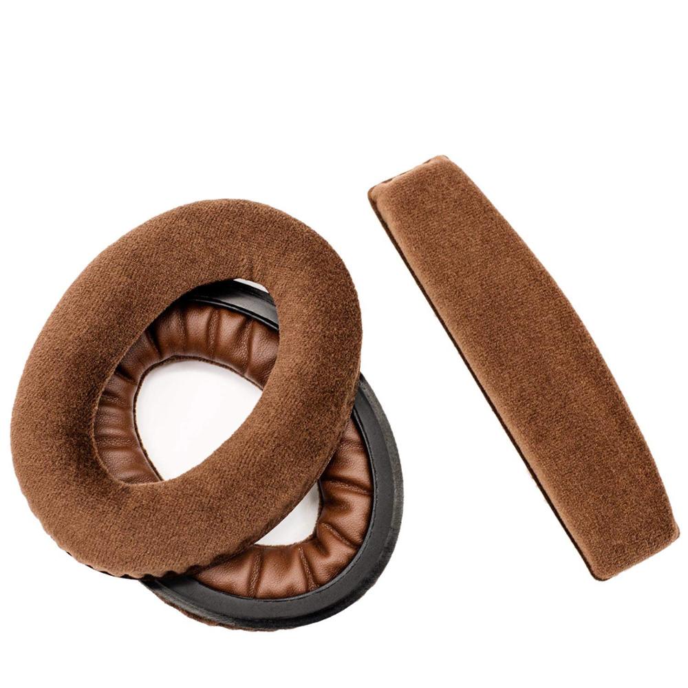 Replacement Ear Pads for Sennheiser HD 515 518 555 595 558 Headset Gamer Leather Cushion Velvet Earmuff Earphone Sleeve Cover: green