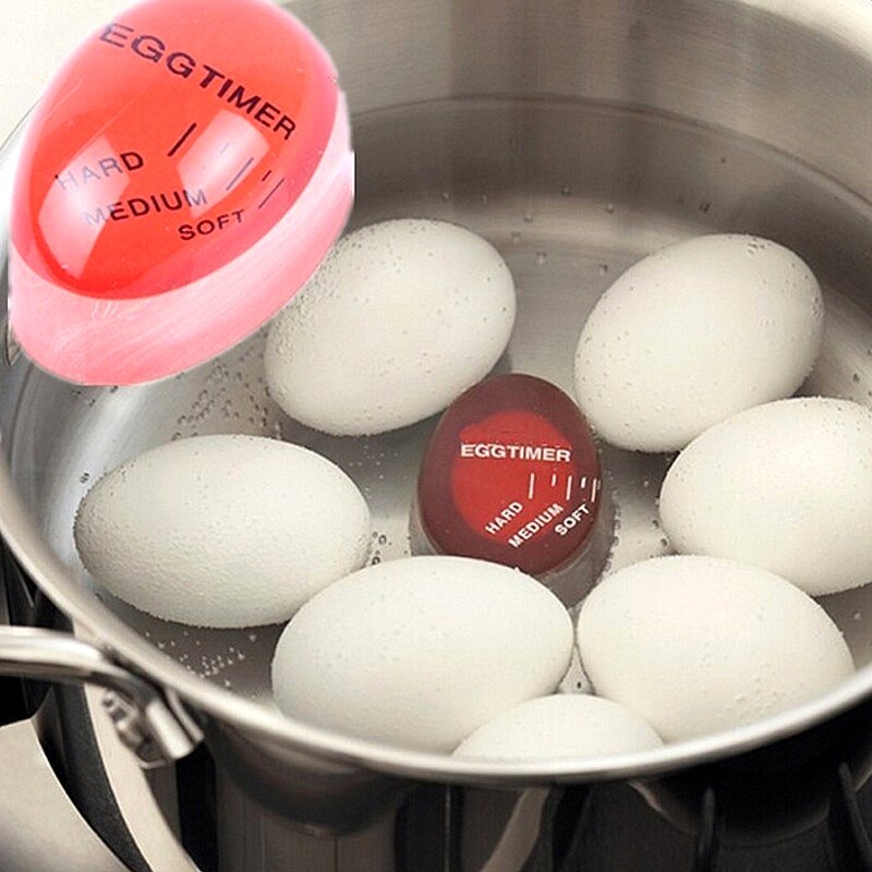 1Pc Kitchen Resin Egg Timer Cooking Supplies Egg Perfect Color By Temperature Perfect Boiled Eggs Timer Kitchen Helper