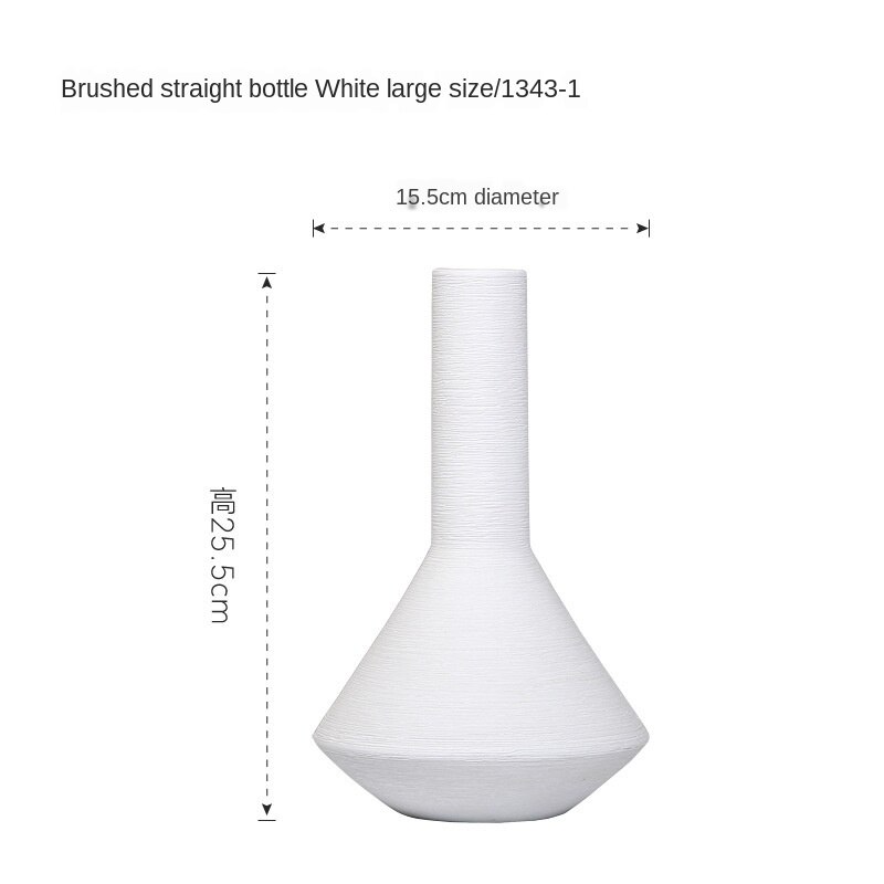 Morandi Brushed Ceramic Vase Flower Arrangement Living Room Villa Country Style Home Decoration Nordic Simple Modern Home Decor: 1343-1