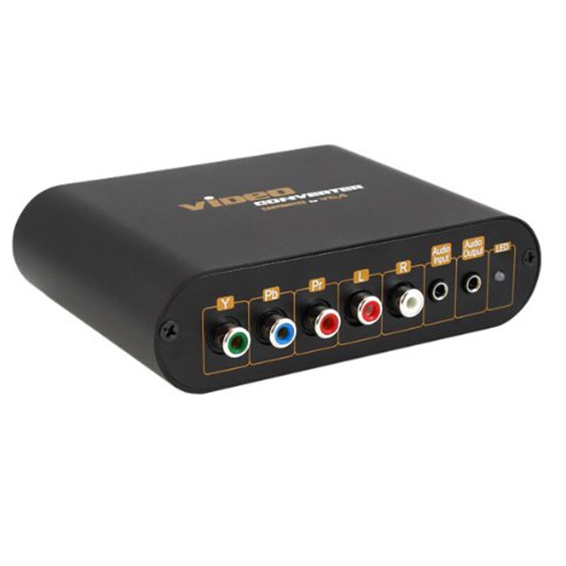 LKV7600 VGA ypbpr/component to VGA converter For PC Laptop to TV Ypbpr in to VGA out with power adapter