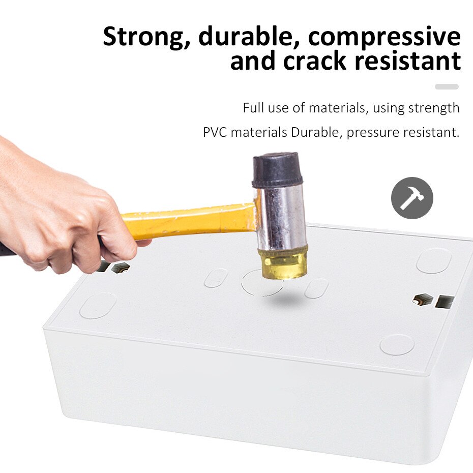 Wall Switch Socket Dark 146*86*32mm Standard Switch and Socket Switch Socket Base Switch Bottom Box Electrical Box Accessories