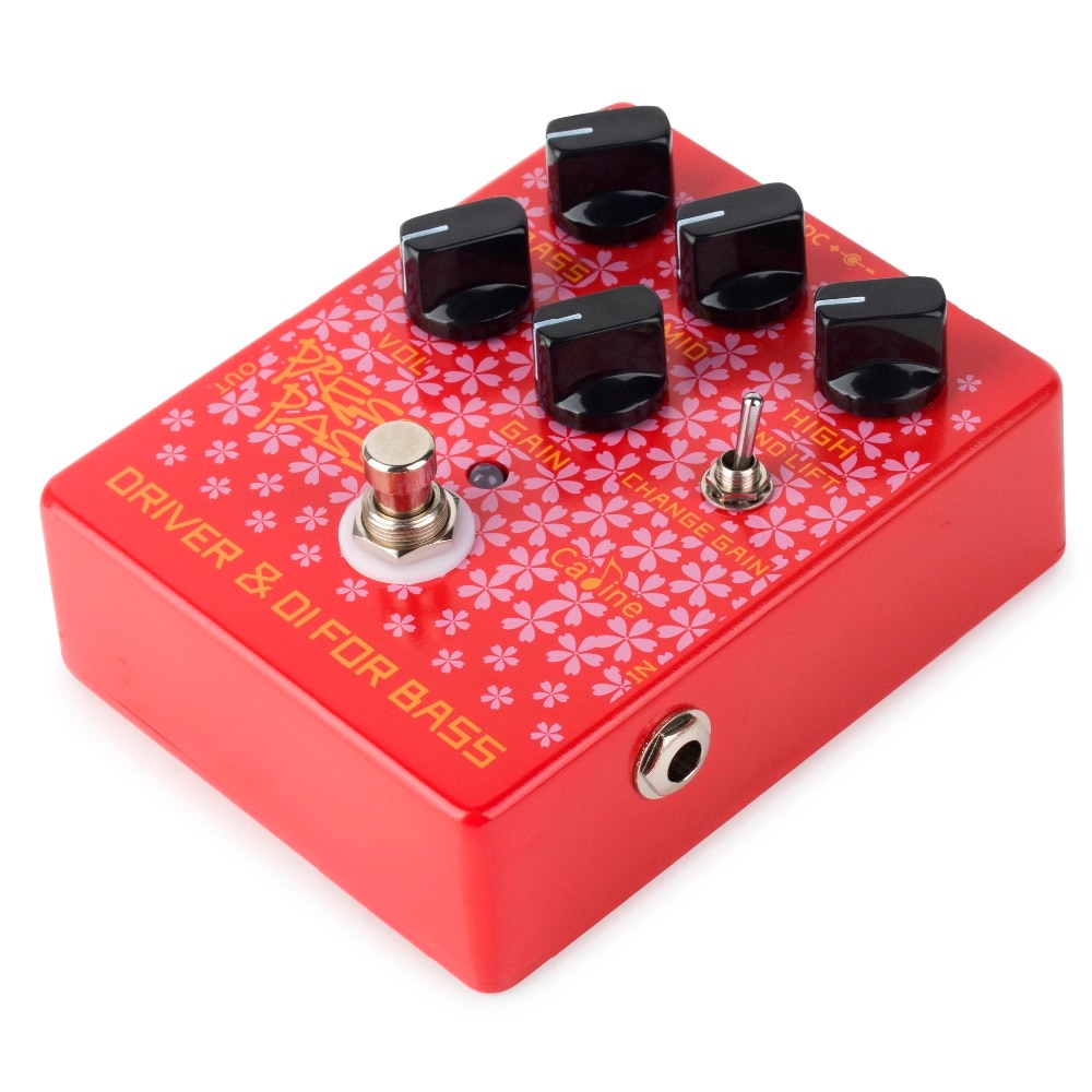 Caline CP-59 Driver Electronic Guitar Bass Effects Pedals Bass Amp DI Classic Tube Red Pedal