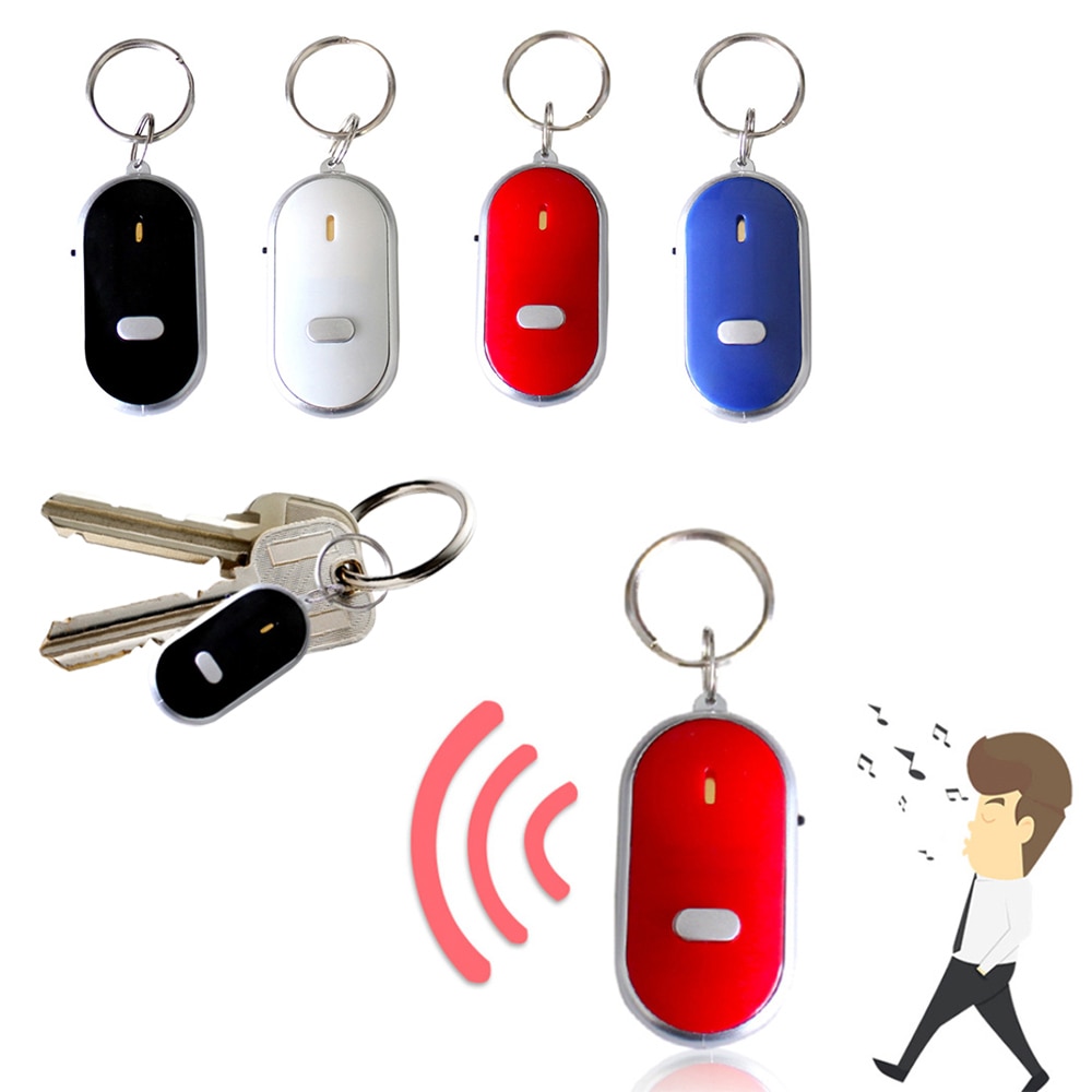 LED Light Torch Remote Sound Control Lost Key Car Motor Finder Locator Keychain Mini Alarm Locator Track Key Wallet Phone