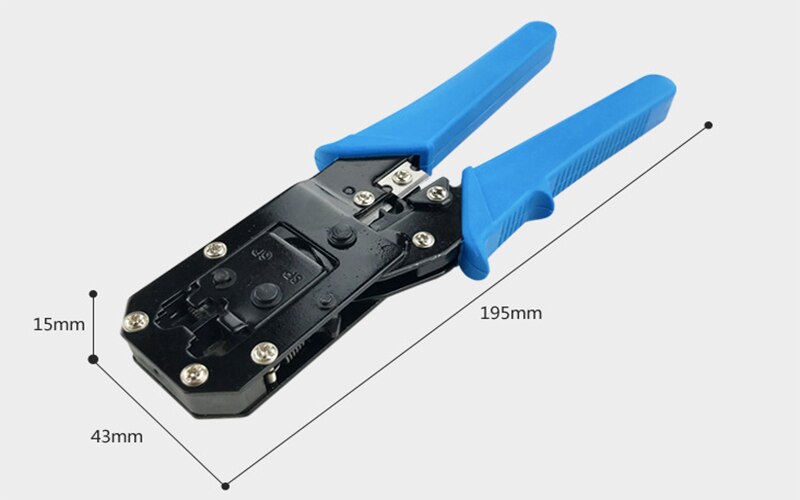 Network Cable Crimping Tool EZ RJ45 RJ11 6P/8P Wire Head Pressing Plier Hand Tool Cat5e Cat6 Cable Cutting Stripper Crimper