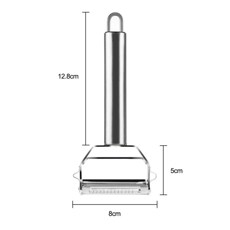 Stainless Steel Potato Cucumber Carrot Grater Julienne Peeler Vegetables Fruit Peeler Double Planing Grater Tools: A