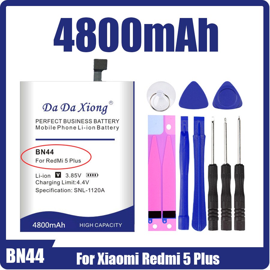 Bateria bn40 bn41 bn41l bn42 bn43 bn44 bn45, bateria para xiaomi redmi 5 plus 4 pro/note 4 4x/mi 4/note 5/note 2: BN44