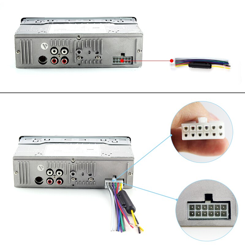 Bluetooth Autoradio Autoradio Radio FM Aux Ingang Ontvanger SD USB JSD-520 12V In-dash 1 din 12pin auto MP3 Multimedia Speler