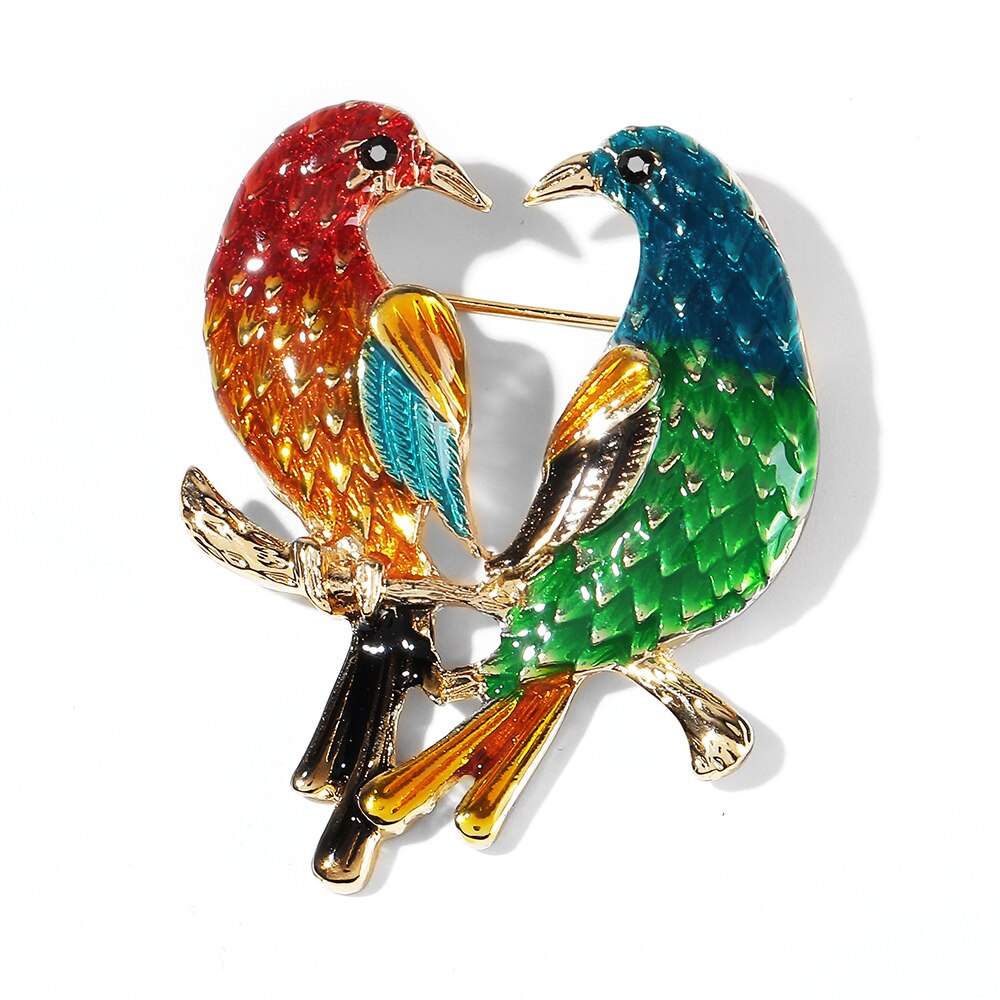 WYBU Humming Bird Women Brooch Pin Cute Canary Animal Broches Jewelry Bouquet For Friends