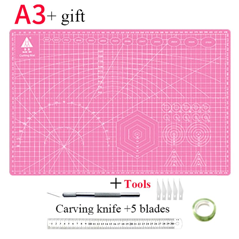 A3 Cutting Mats Board DIY Cushion Board Large Handwritten Test Paper Drawing Beauty WorkbeScaling Model Rubber Seal Engraving