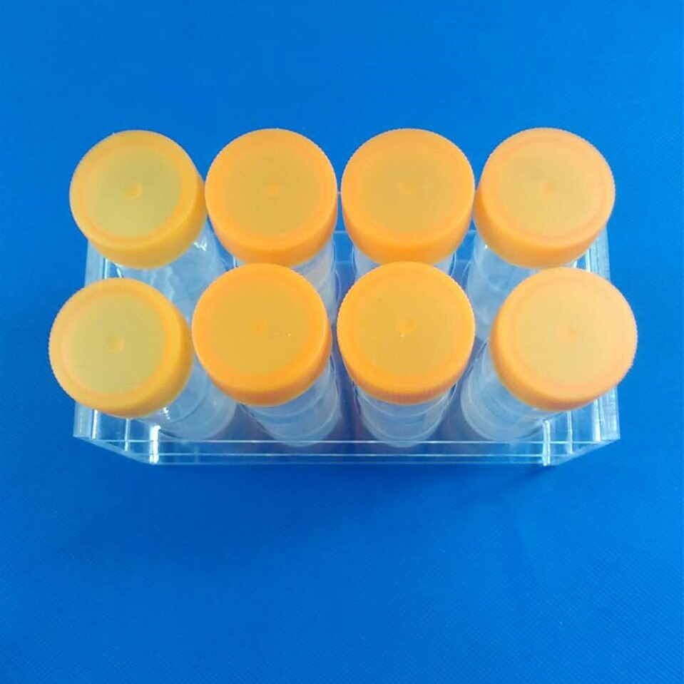 50ml Centrifuge Tube Rack +8 pcs 50ml Centrifuge Tubes Plastic Test Tubes with Screw cap plastic test tubes