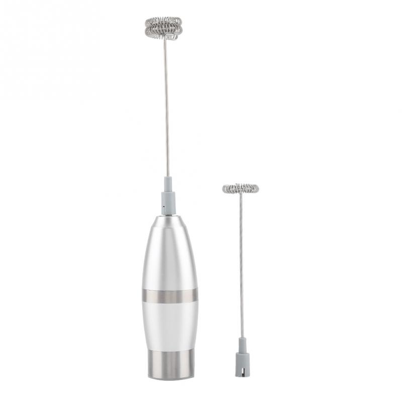 Handheld Electric Milk Frother Coffee Foam Maker with Stainless Steel Spring Whisks Stirrers