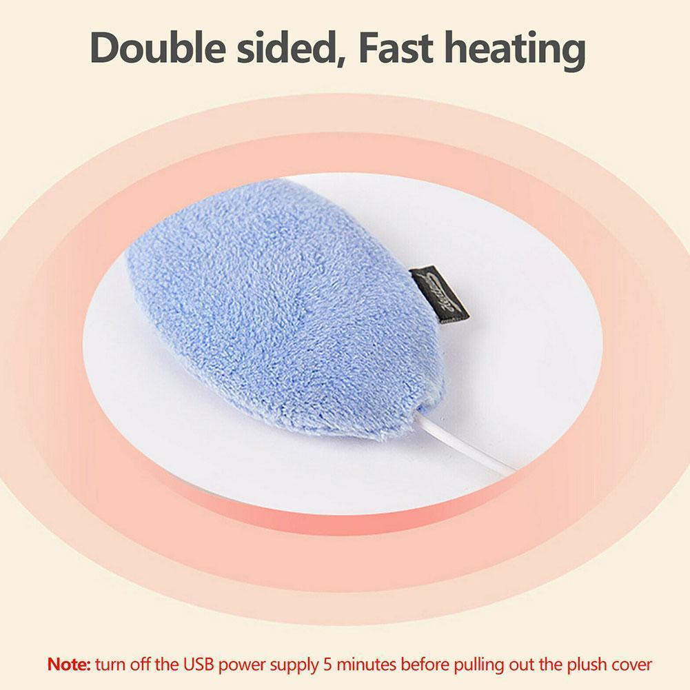 Hand Warmers USB Plug And Play Electric Heat Hands Warmer With Plush Cover Mini Hand Warmer Electric Warmer