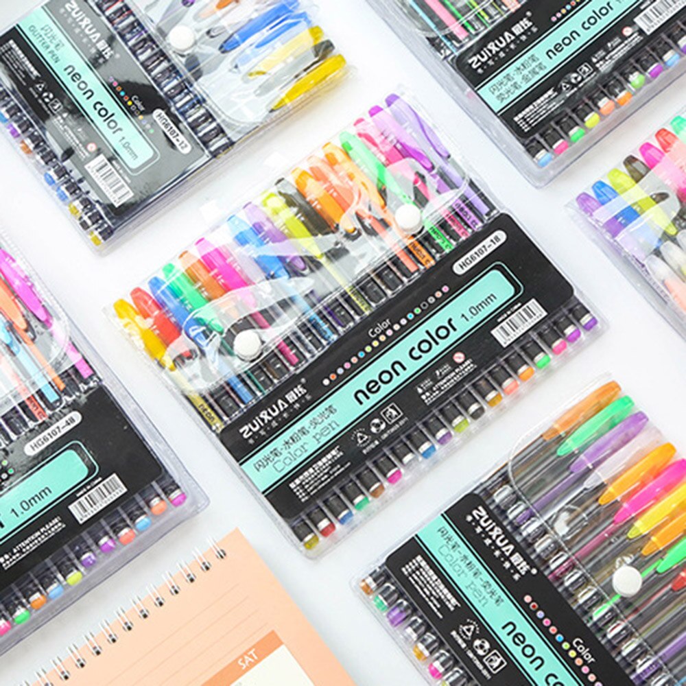 Multi Color Rainbow Highlighter Gel Pen Balpennen Handgrepen Schrijven Kleurrijke Inkt Voor Scrapbooking Tekening Student Schilderen