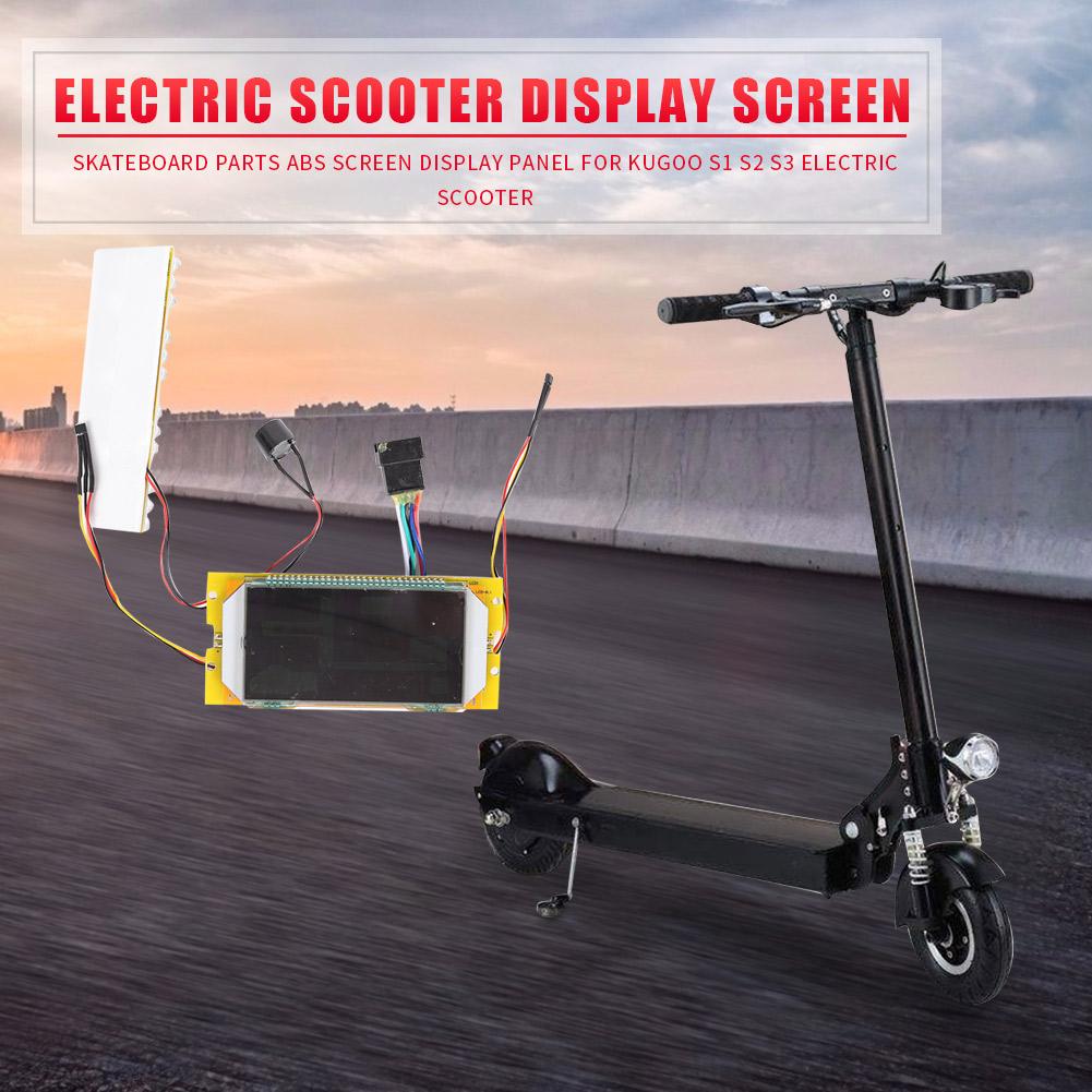 Scooter elétrico abs painel de exibição tela acessórios substituição para kugoo s1 s3 scooter elétrico tela exibição