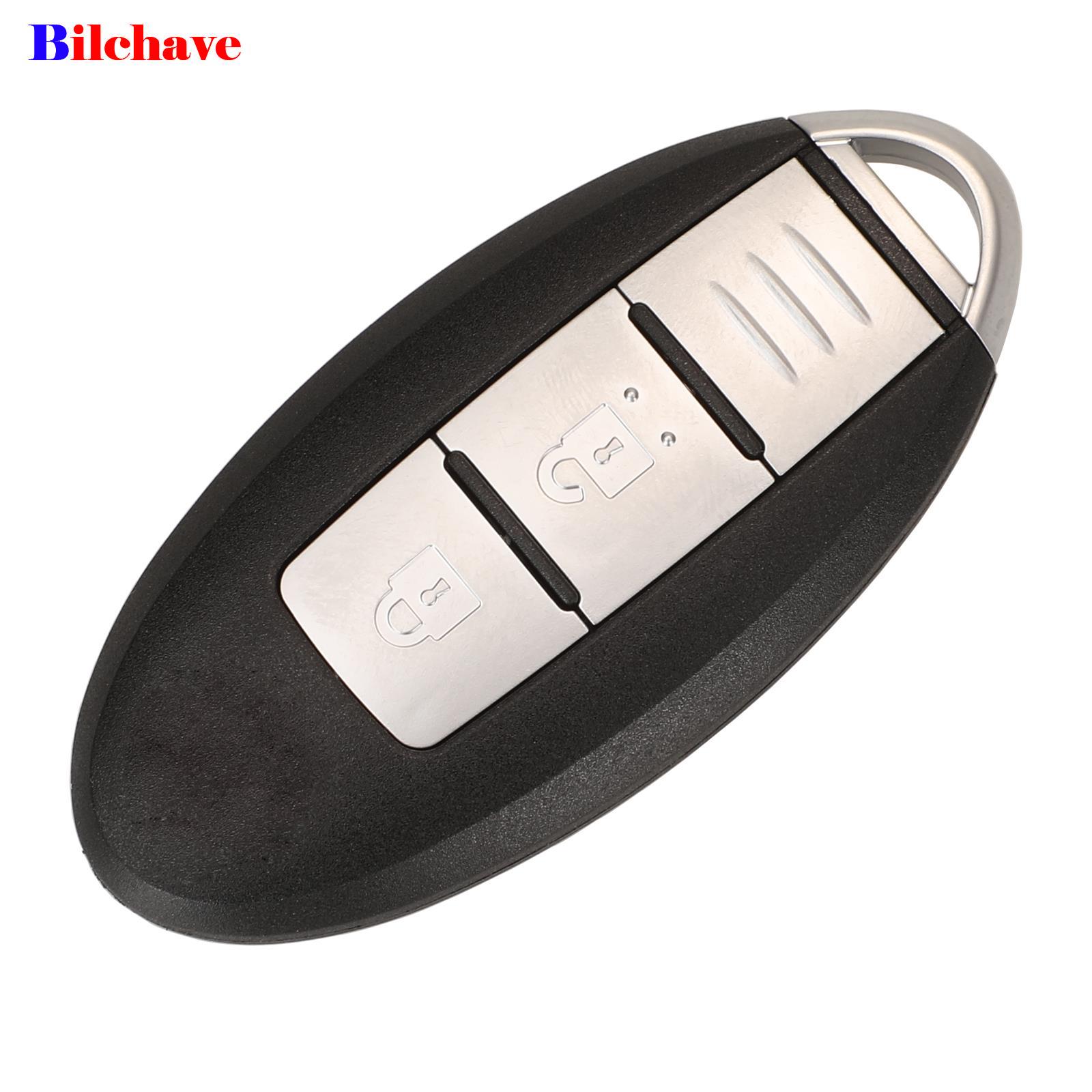Bilchave 2 knoppen voor nissan sunny altima maxima murano versa teana sentra rogue afstandsbediening autosleutel behuizing met sleutelblad