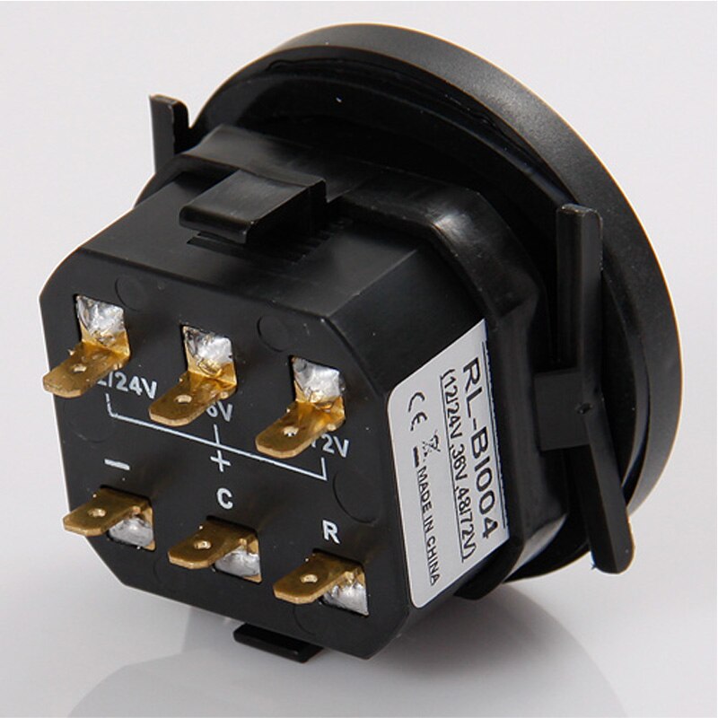 QUARTZ LED Battery Indicator Digital Hour Meter for DC Powered Unit With LED Battery Indicator Guage Gauge 12V-72V for Golf Car