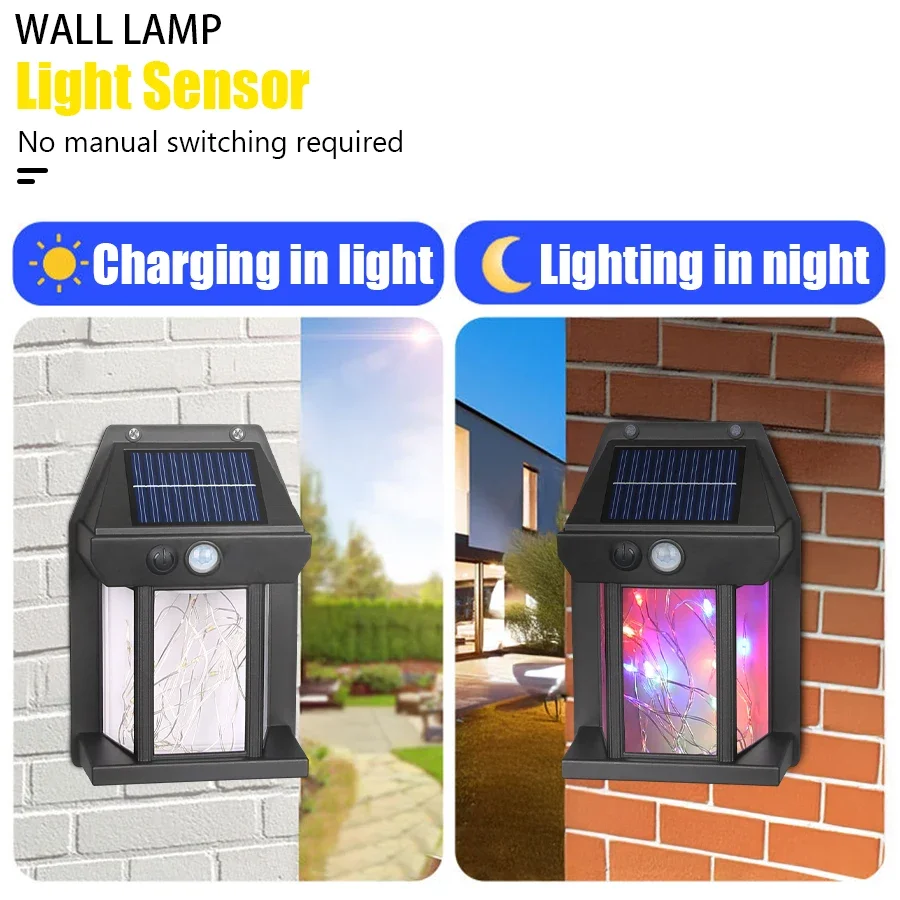 Krachtige buitenlamp op zonne-energie, tuinverlichting op zonne-energie, straatverlichting voor buiten, waterdichte led-verlichting, buitendecoratie