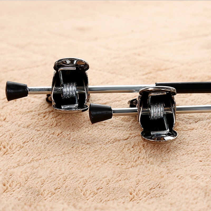 10Pcs Rvs Kledingrek Droogrek Broek Clip Draagbare Aanpassing Non-Slip Broek Rack Jurk Rack Closet organizer