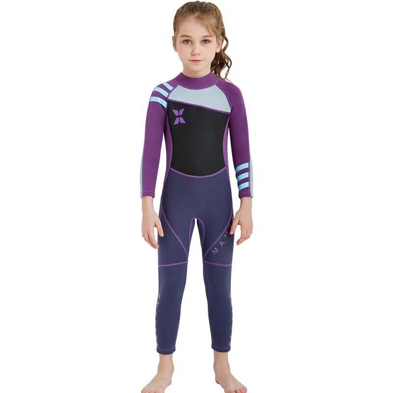 Little Surprise Box Dive Full-Length 2.5mm Neoprene Kids Swimsuit with Washbag