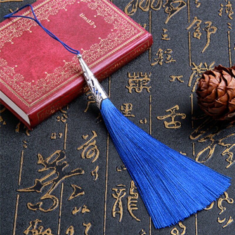 Tee itse 2 kpl sileä pystysuora pitkä tupsu riipus korvakorut korut tarvikkeet 13cm askartelu: Kuninkaallinen sininen  -2 kpl