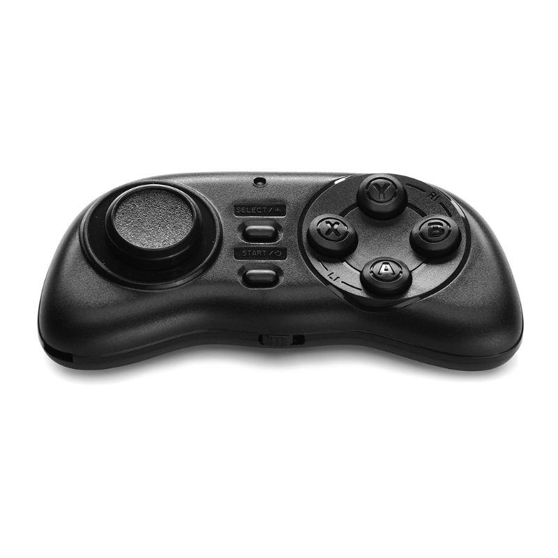 Mini Portable Bluetooth 3.0 Gamepad Gaming Controller For Android Smartphone PC Remote Selfie Assistant Functional Gamepad: BLACK