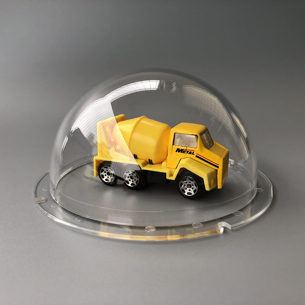4.5 Inch Indoor Outdoor Waterproof Vandalproof Acrylic Plexiglass Clear Dome Cover Security CCTV Camera Housing Case 115x57mm