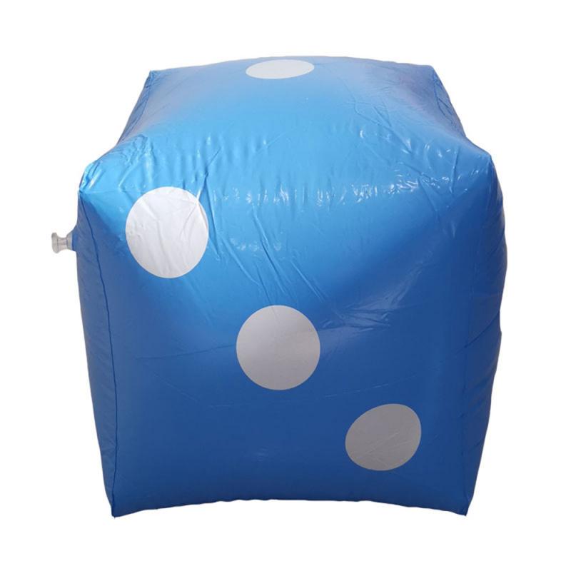 30cm Inflatable Dice Multi Color Cube Big Dice Toy Stage Prop Group Game Tool Casino Poker Party Decorations Pool Beach Toys